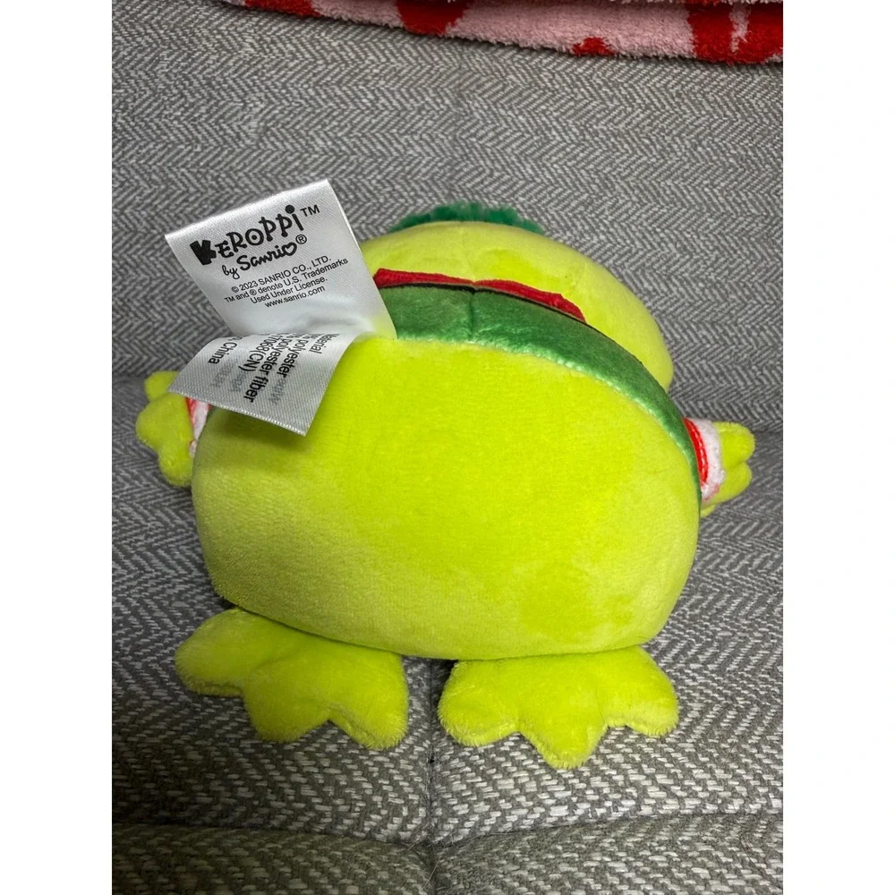 Sanrio Keroppi Holiday Elf Plush Green Frog Christmas 2023 Collectible Toy‎